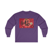 Load image into Gallery viewer, CNY - DECORATIVE FOOK CHARACTER Ultra Cotton Long Sleeve Tee
