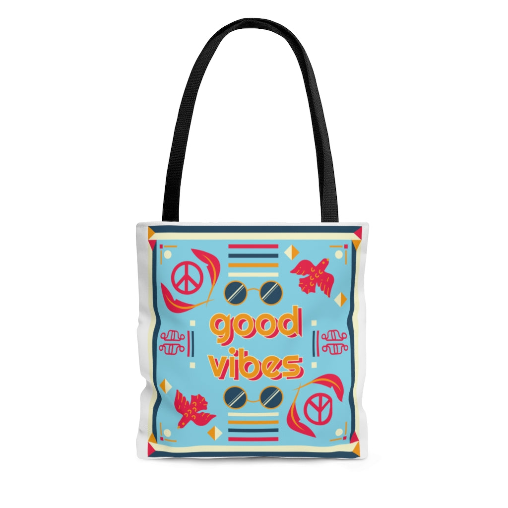 GOOD VIBES AOP Tote Bag