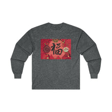 Load image into Gallery viewer, CNY - DECORATIVE FOOK CHARACTER Ultra Cotton Long Sleeve Tee
