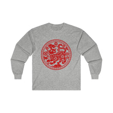 Load image into Gallery viewer, CNY - Tiger Pattern Ultra Cotton Long Sleeve Tee
