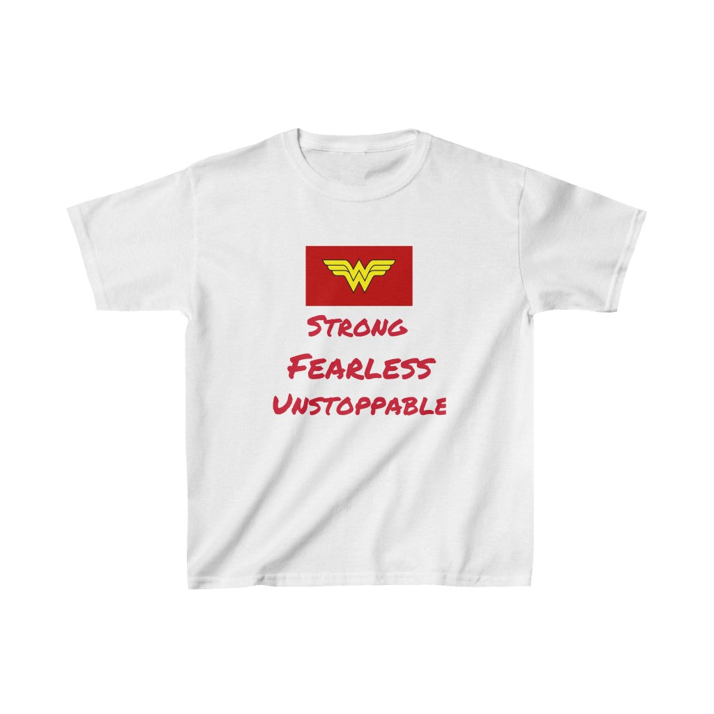 Kids -- STRONG, FEARLESS, UNSTOPPABLE Tee