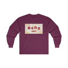 Load image into Gallery viewer, CNY - HAPPY NY 2021  Ultra Cotton Long Sleeve Tee
