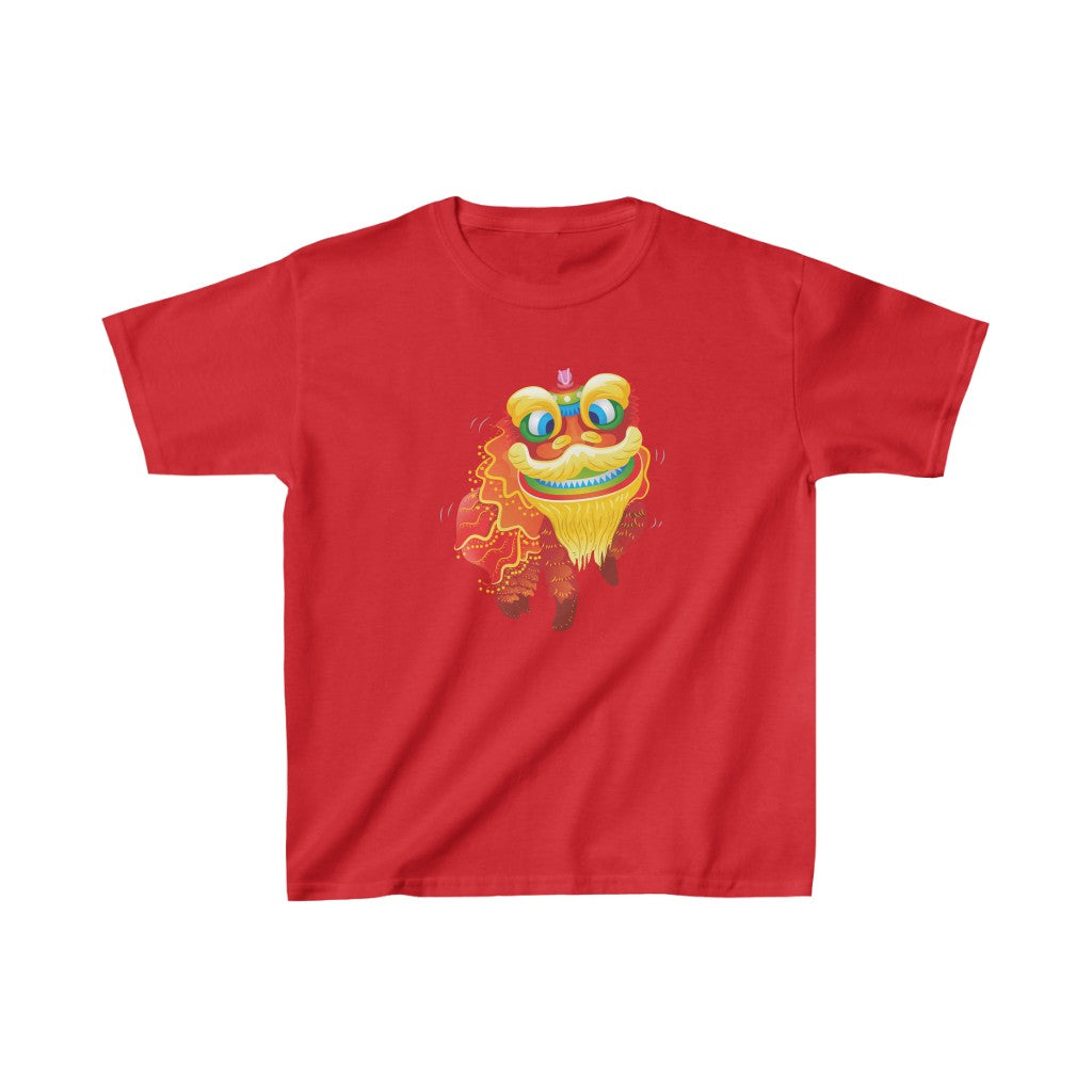 CNY - (Kids) LION DANCING Heavy Cotton™ Tee