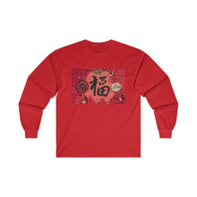 Load image into Gallery viewer, CNY - DECORATIVE FOOK CHARACTER Ultra Cotton Long Sleeve Tee
